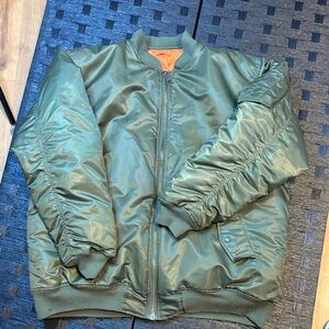 Men’s Olive Green Bomber Jacket size 4X